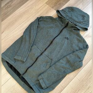 Men's Nike Tech Fleece Green Hooded Sweater Size Small